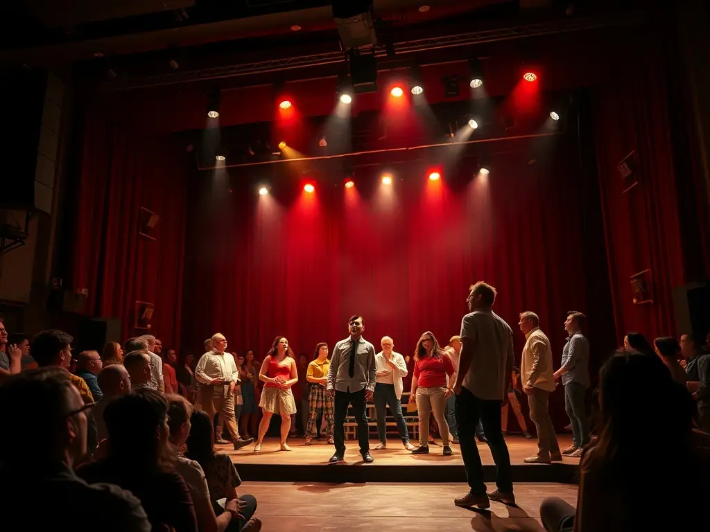 A captivating image of a live performance during the annual theatre festival, highlighting the energy and excitement of the event.